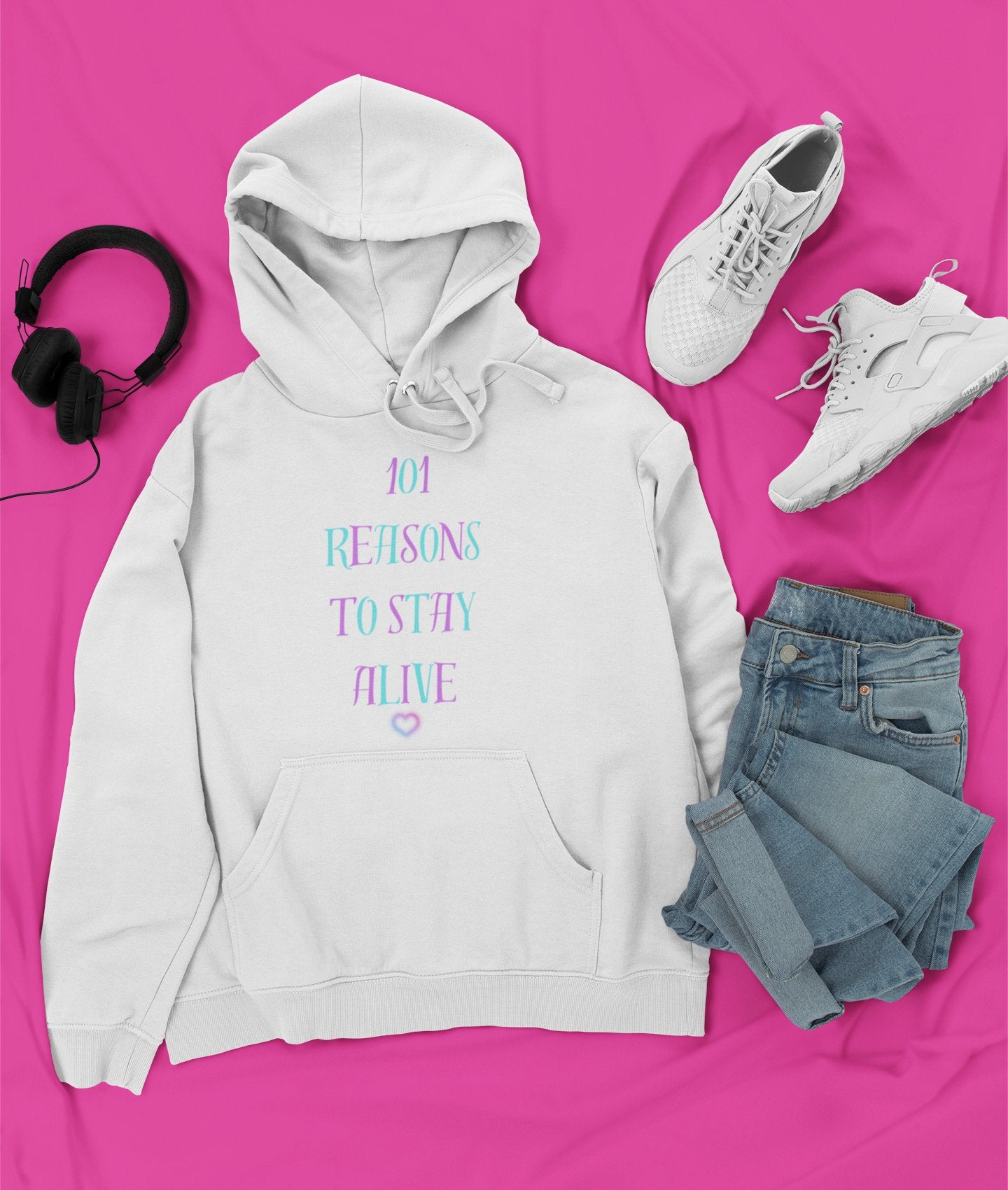 101 Reasons To Stay Alive Hoodie - EmbraceHealingsShop