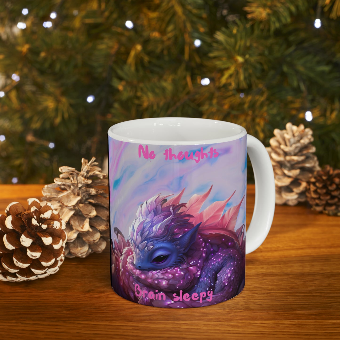 No Thoughts Brain Sleepy Coffee Mug