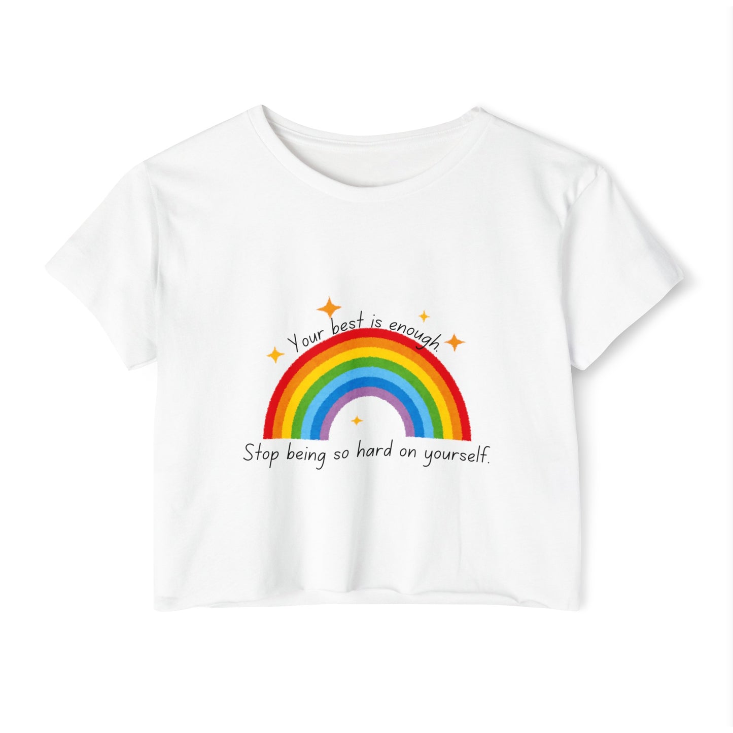 You Are Enough Cropped Tee