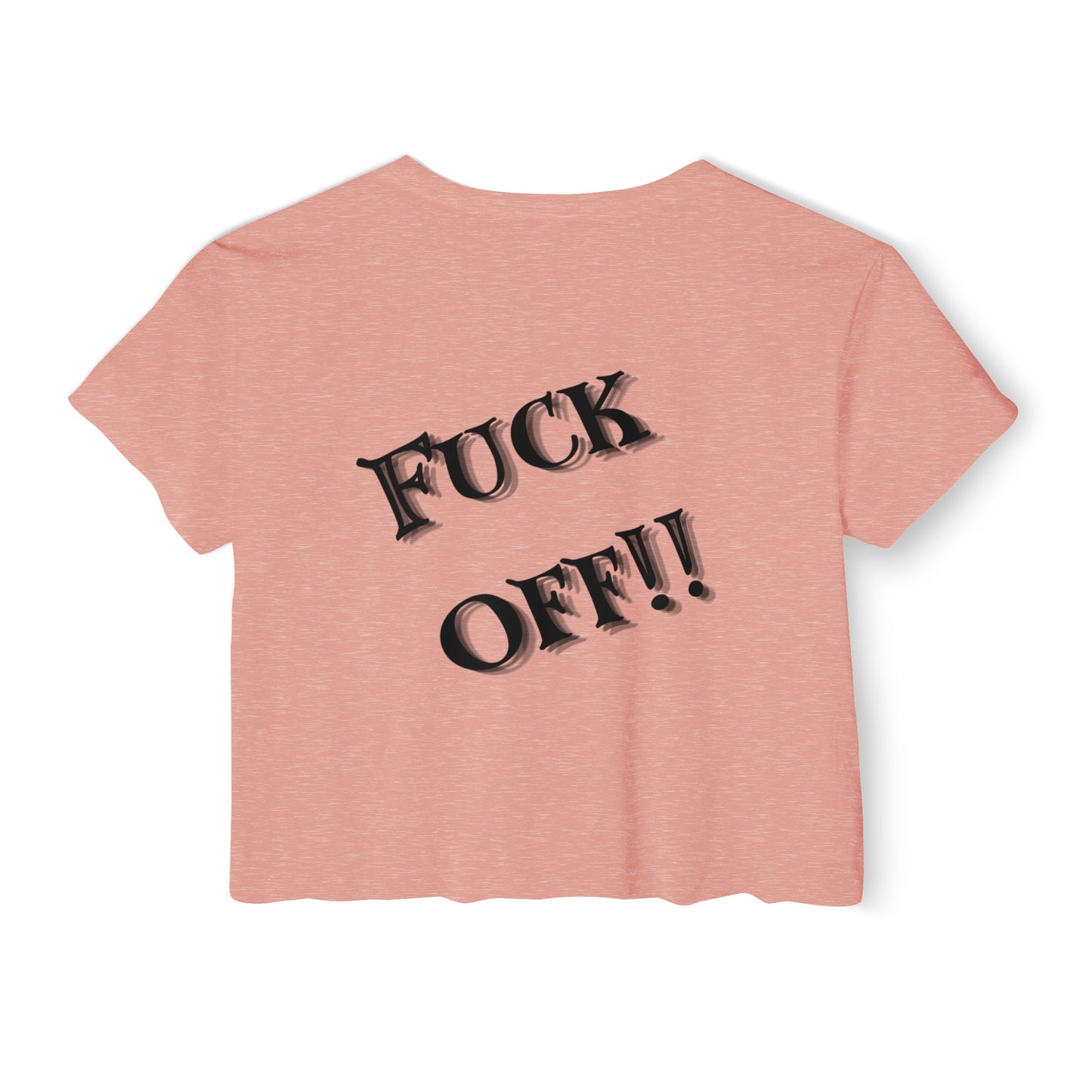 Skull Fuck Off Front And Back Cropped Tee