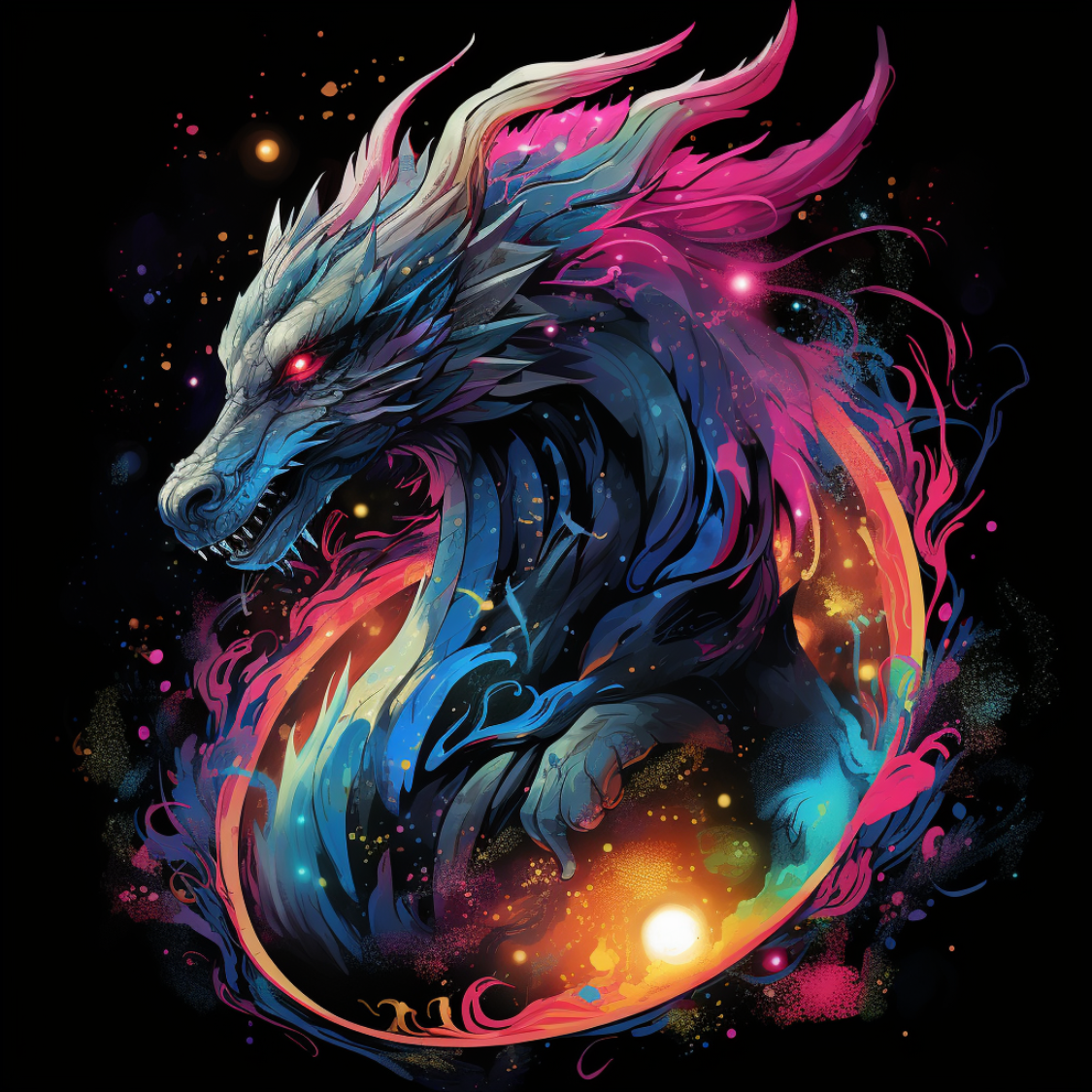Majestic Dragon Digital Art