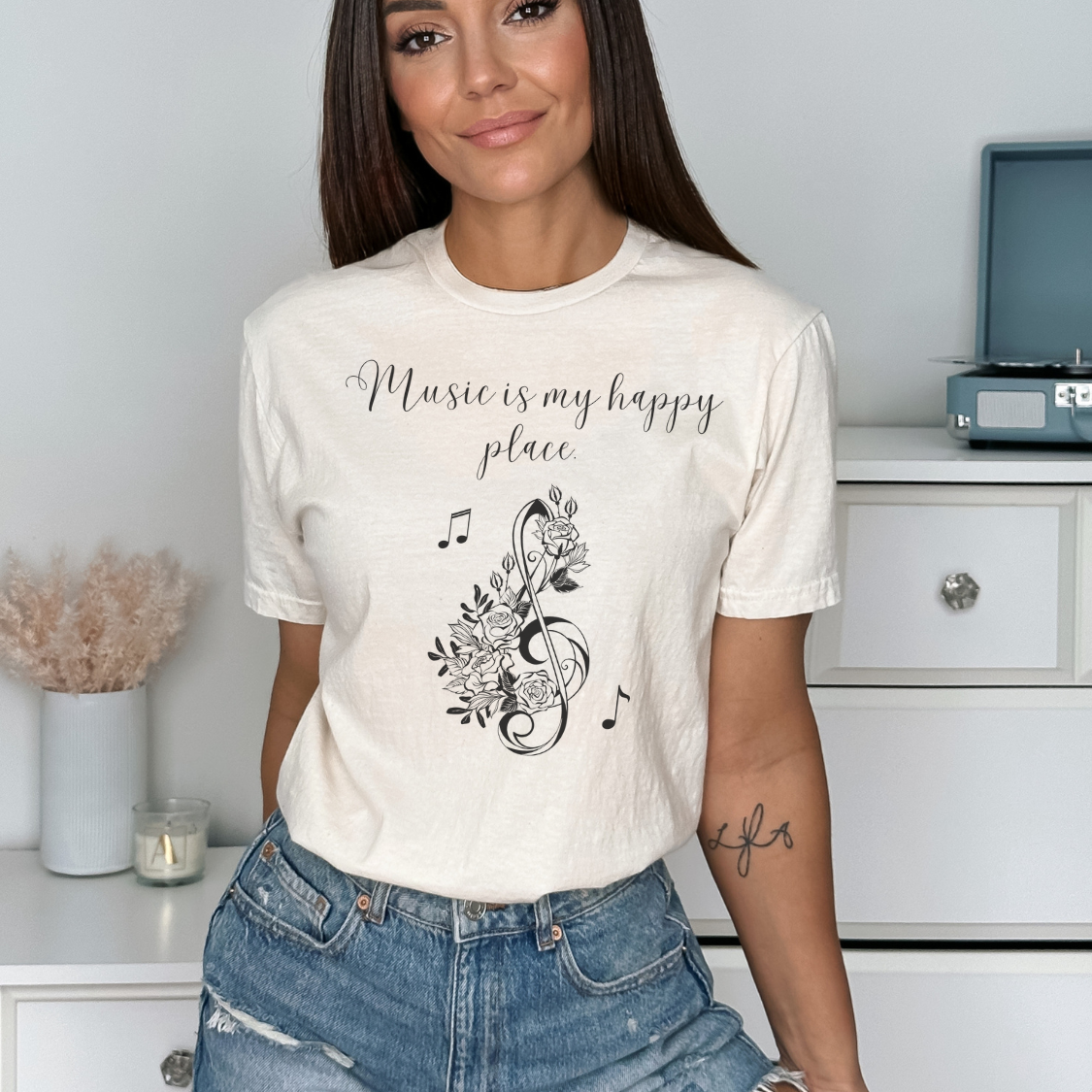 Music Is My Happy Place T-shirt