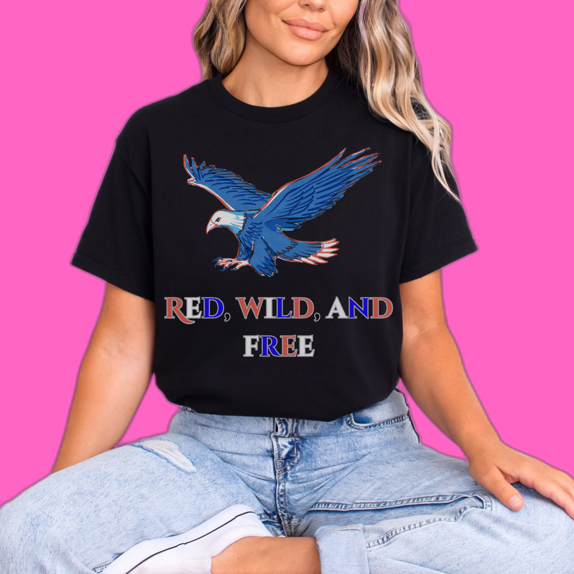 Red, Wild, And Free 4th of July Shirt