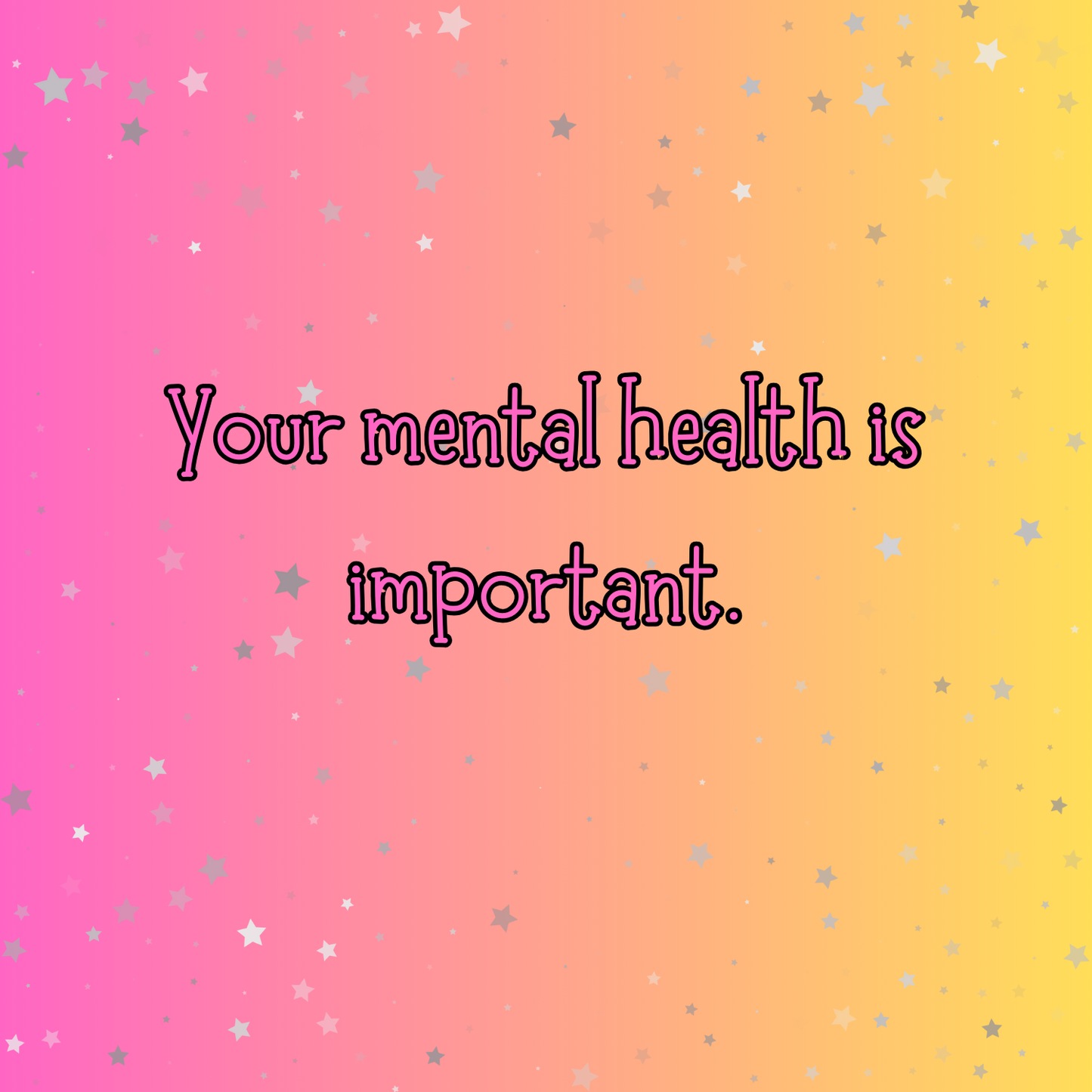 Your Mental Health Is Important Printable Daily Affirmations.