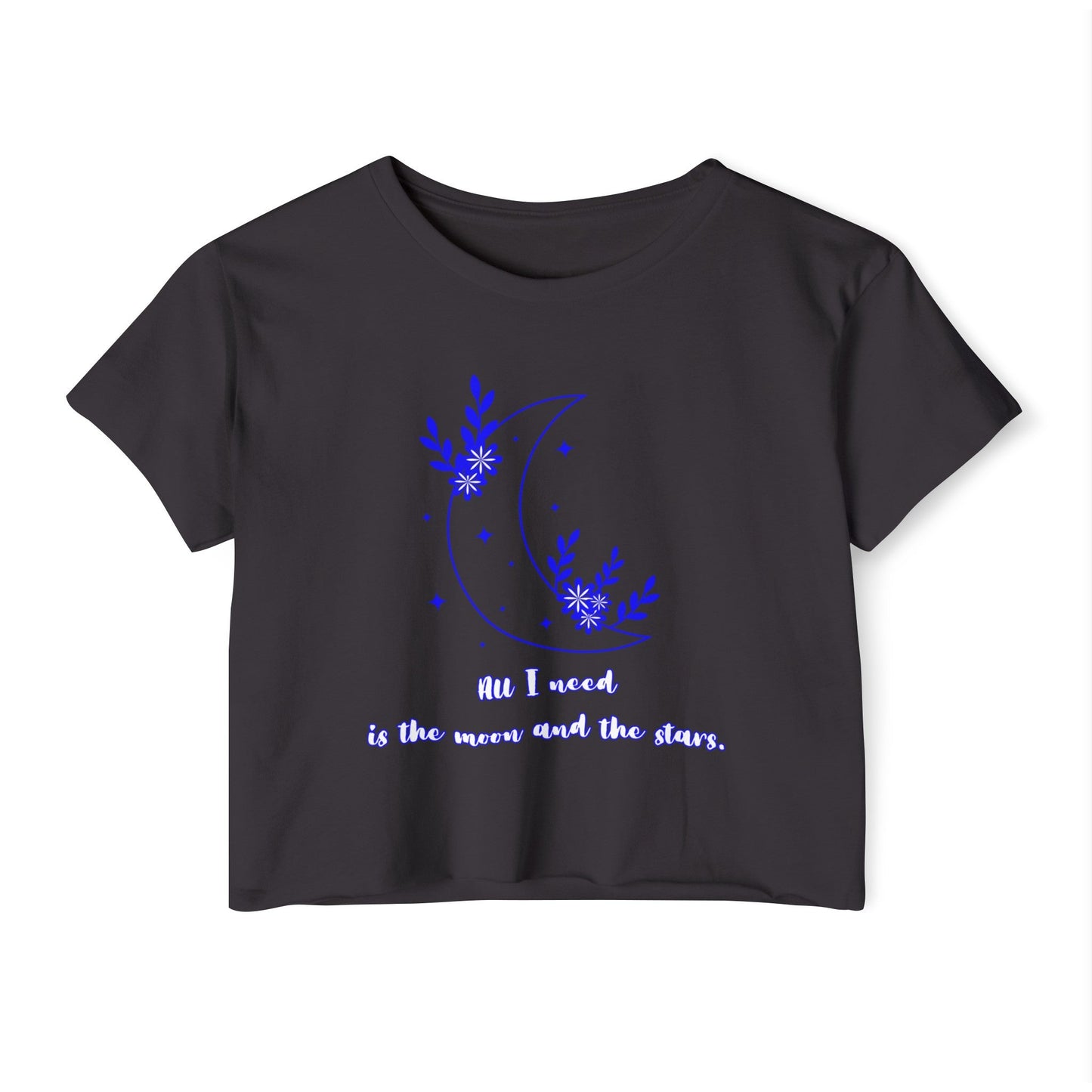 All I Need Is The Moon And The Stars Cropped Top - EmbraceHealingsShop