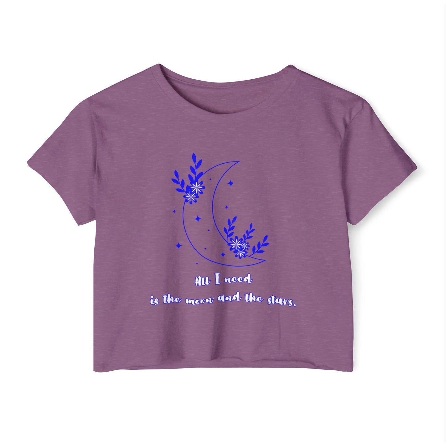 All I Need Is The Moon And The Stars Cropped Top - EmbraceHealingsShop