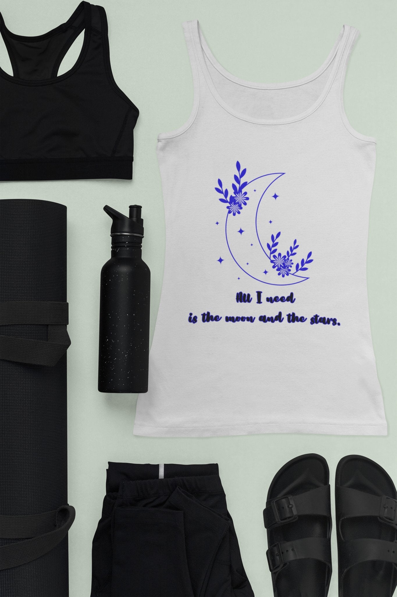 All I Need Is The Moon And The Stars Tank Top - EmbraceHealingsShop