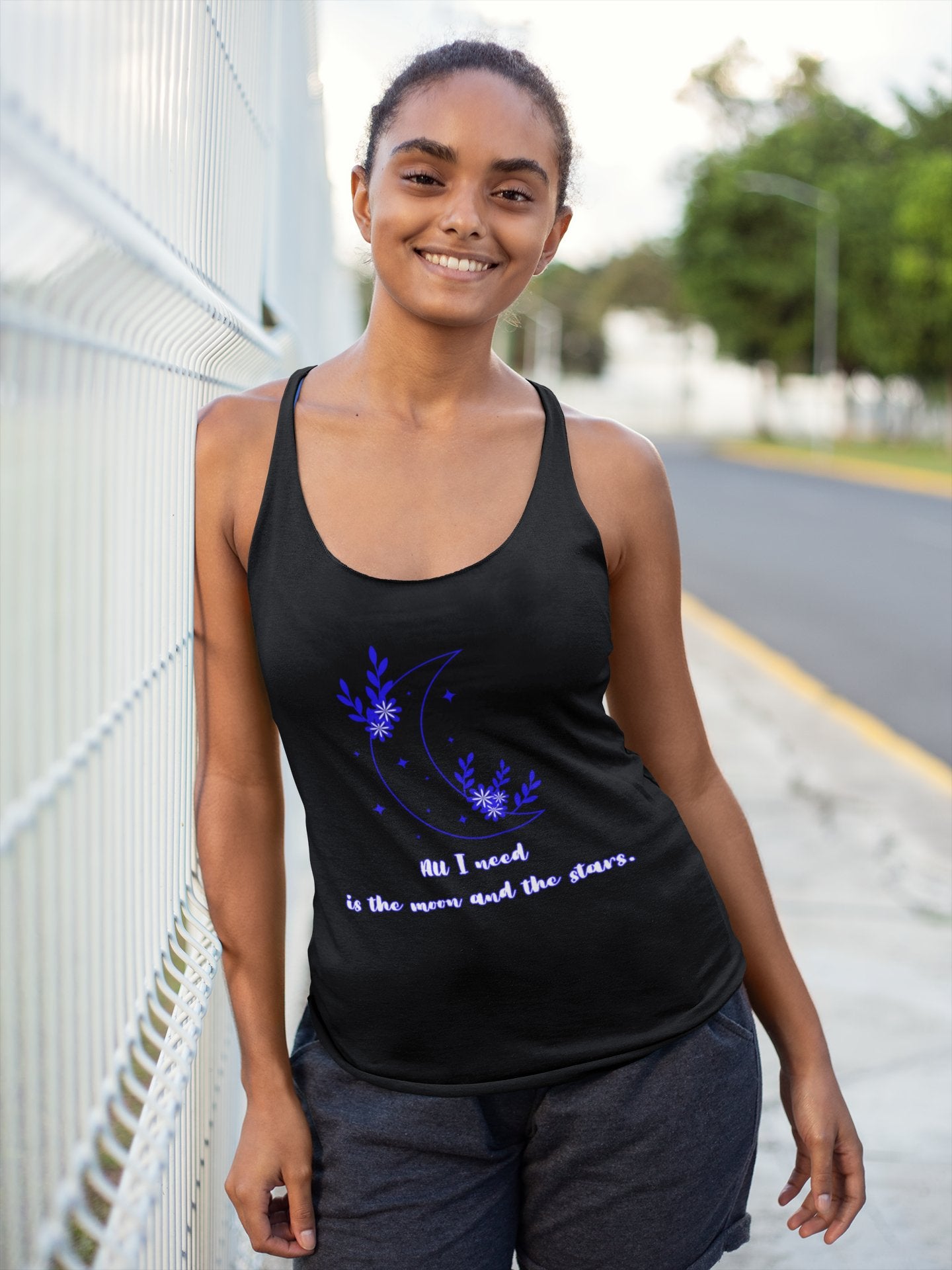 All I Need Is The Moon And The Stars Tank Top - EmbraceHealingsShop