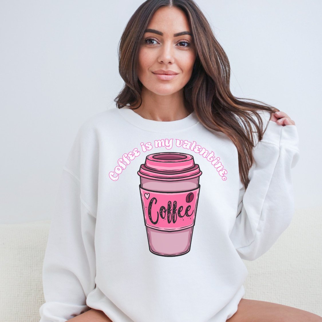 Anti Valentine Club Coffee Is My Valentine Sweatshirt - EmbraceHealingsShop