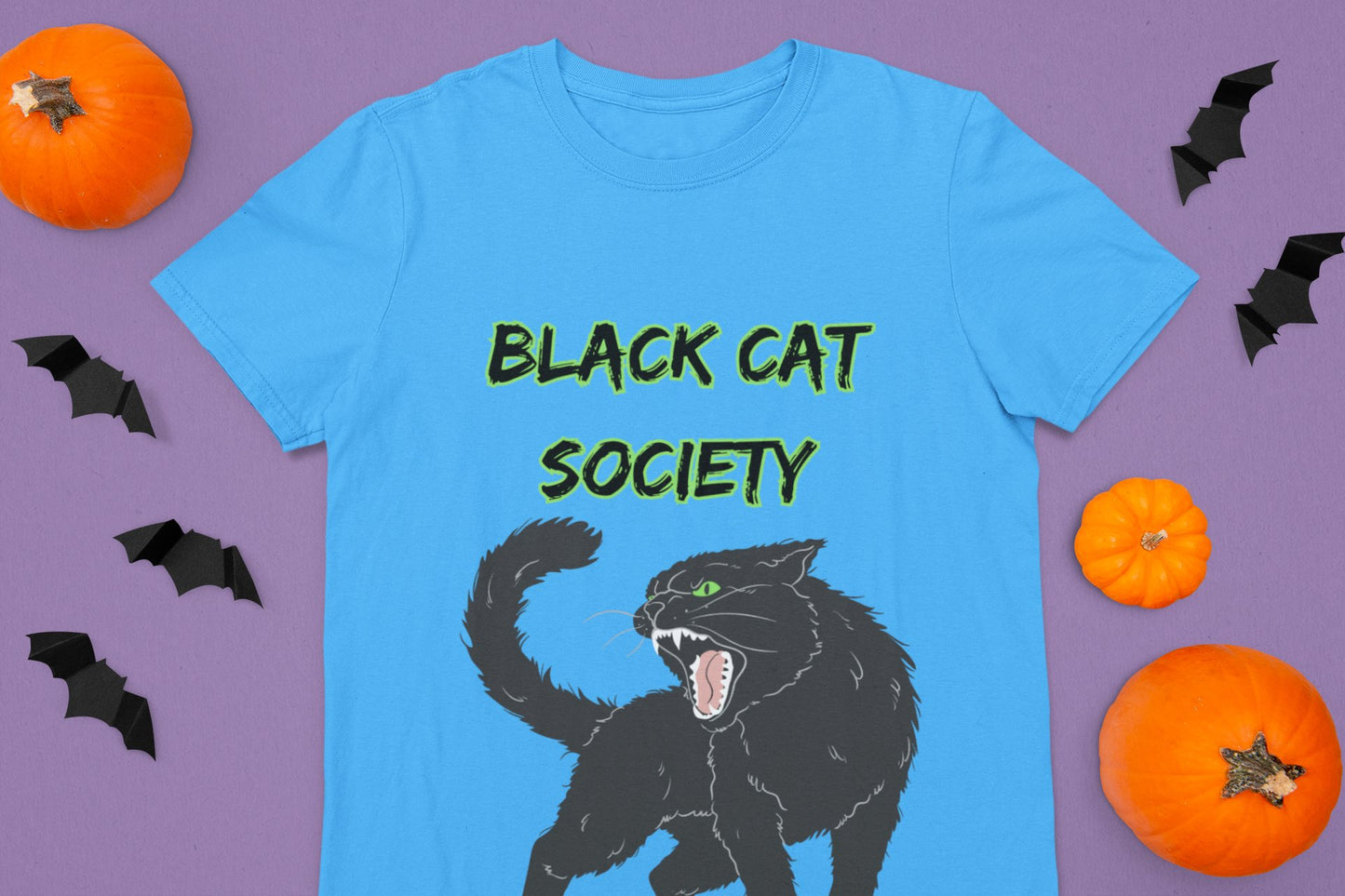 Black Cat Society Tee - EmbraceHealingsShop