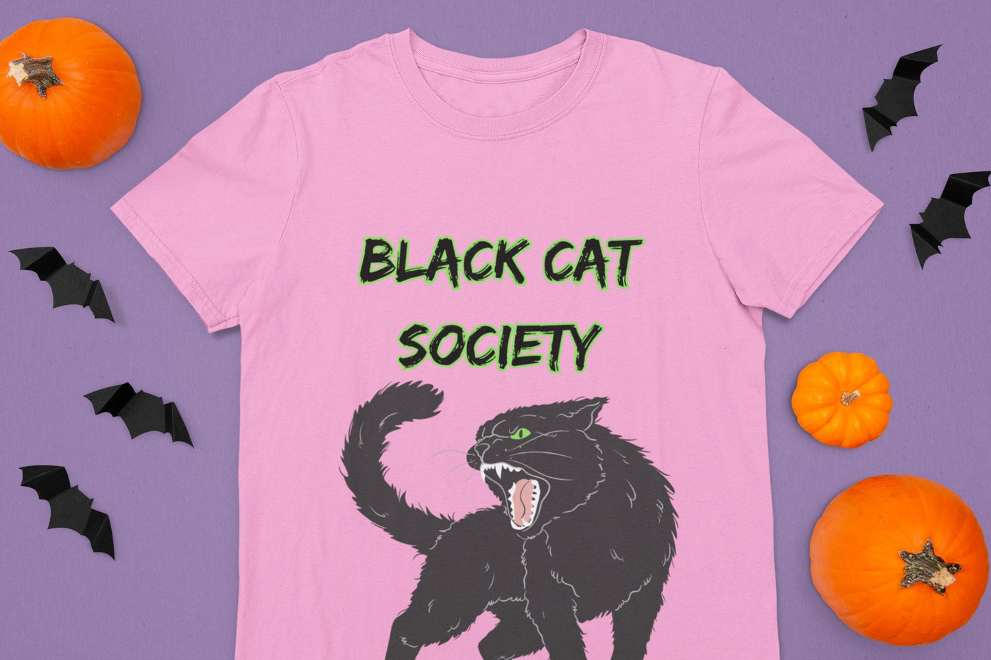 Black Cat Society Tee - EmbraceHealingsShop