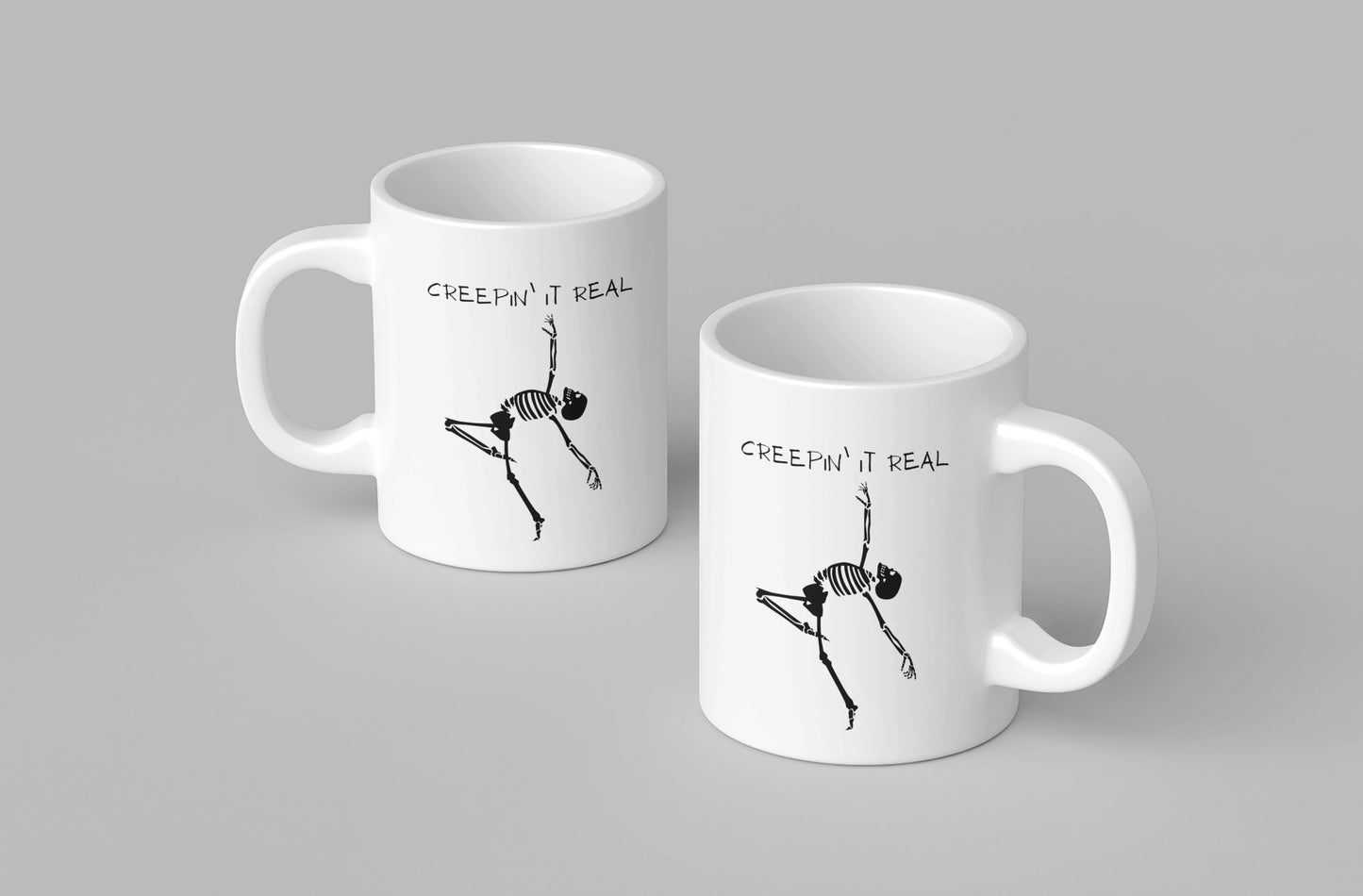 Creepin' It Real Dancing Skeleton Coffee Mug - EmbraceHealingsShop